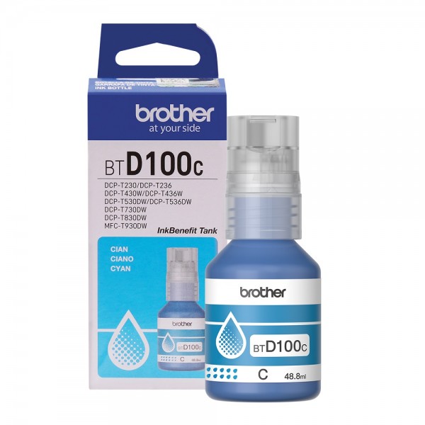 BOTELLA DE TINTA BTD100C CIAN