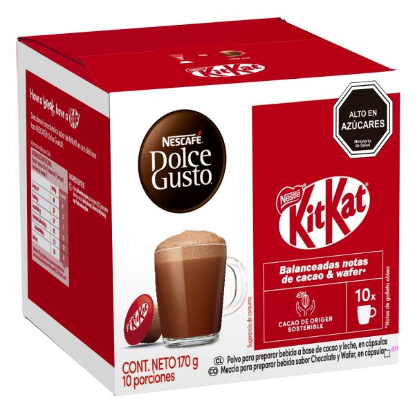 CAPSULA TIPO DOLCE CHOCOCCINO KIT KAT 10 CAPSULAS