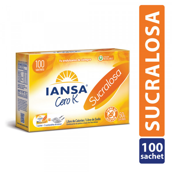 SUCRALOSA 100 SACHETS 0.5 GR
