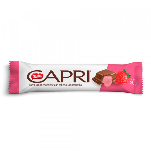 CHOCOLATE RELLENO FRUTILLA CAPRI 30 GR
