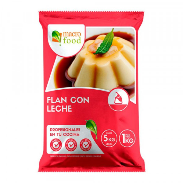 FLAN EN POLVO FRUTILLA BOLSA 1 KG