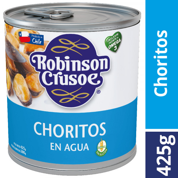 CHORITOS AL NATURAL 425 GR UNIDAD TARRO