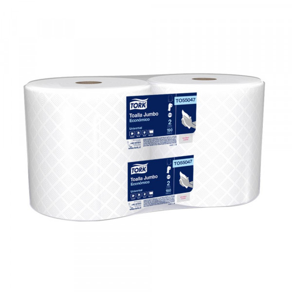 TOALLA PAPEL JUMBO HOJA SIMPLE 2X190 MT