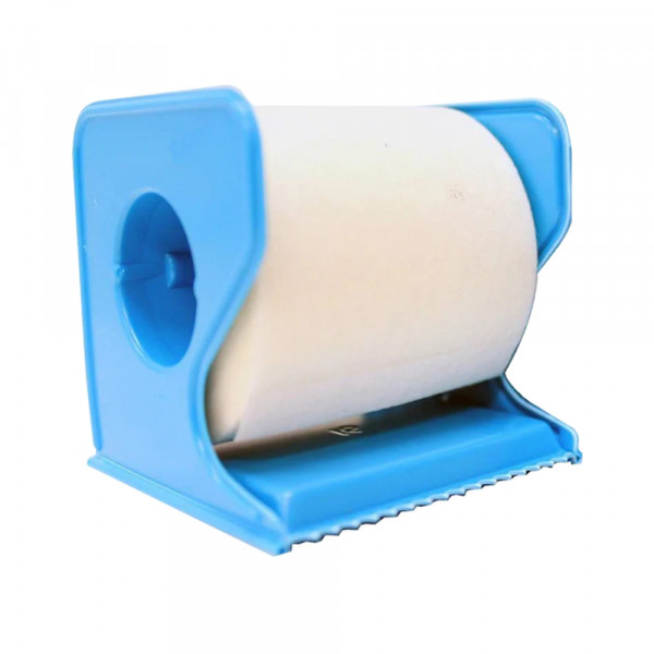 CINTA TELA MEDICA PAPEL CON DISPENSADOR 2.5 CM X 9.1M CAJA 12 UN
