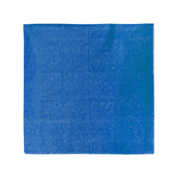 SERVILLETA MESA LISA 33X33 AZUL 20 UN