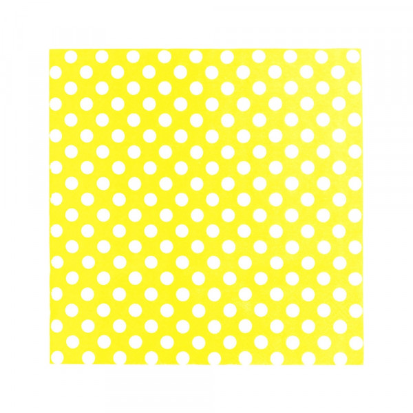 SERVILLETA MESA DISEÑO 33X33 AMARILLO 20 UN
