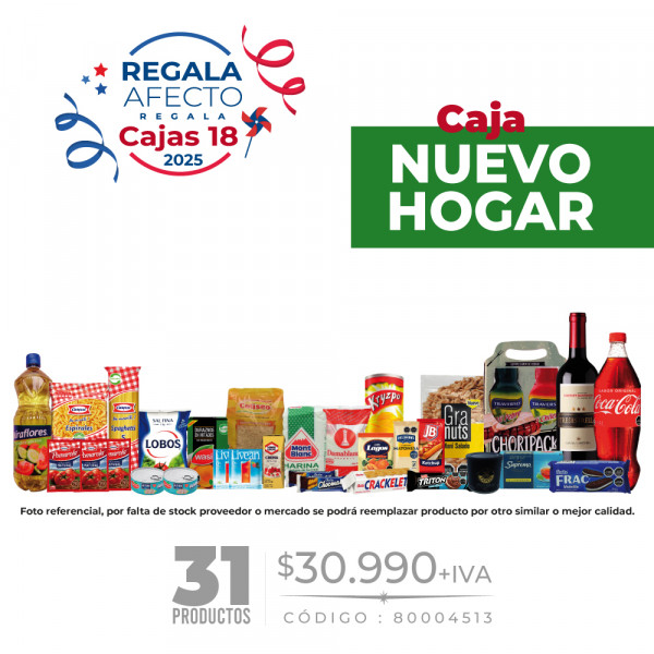 CAJA FIESTAS PATRIAS NUEVO HOGAR 2025