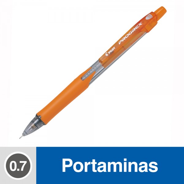 PORTAMINA 0.7 MM PLASTICO NARANJO PROGREX BEGREEN