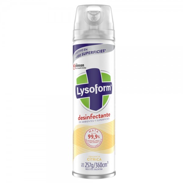 DESINFECTANTE AMBIENTAL AEROSOL CITRICO 360 ML