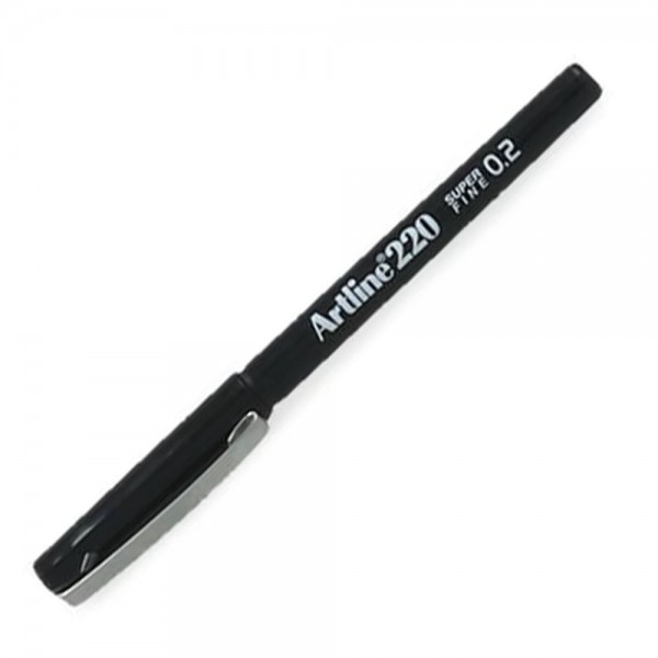 LAPIZ FIBRA 0.2 MM NEGRO 220