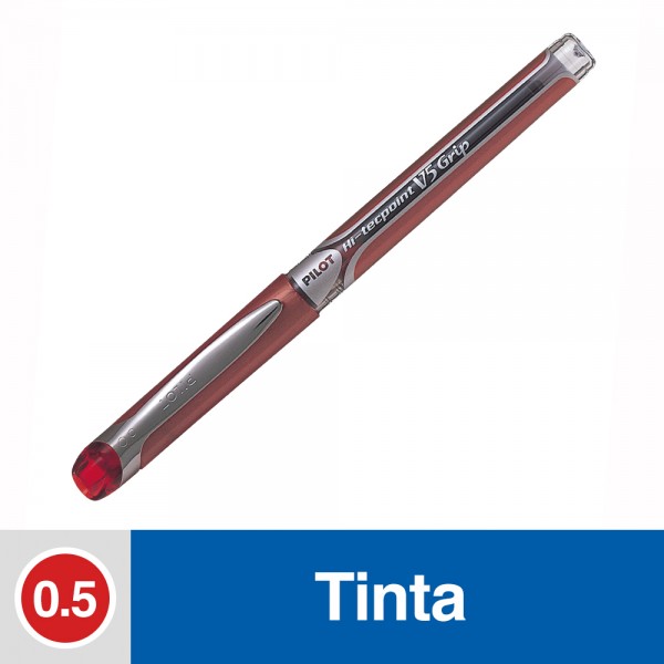 LAPIZ TINTA HI TECPOINT V5 PUNTA FINA ROJO 0.5 MM