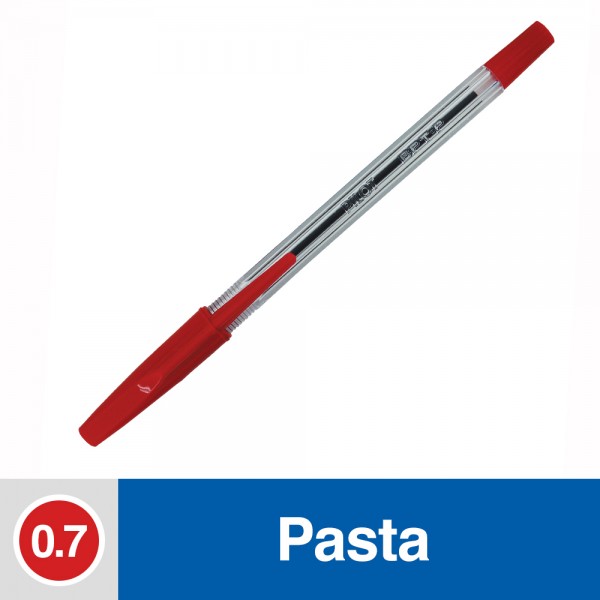 LAPIZ PASTA PUNTA FINA ROJO 0.7 MM