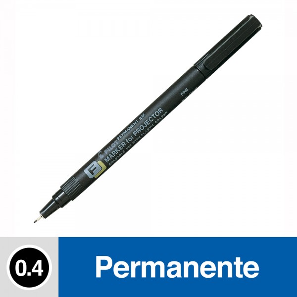 MARCADOR PERMANENTE TRANSPARENCIA PUNTA FINA SCOHF NEGRO