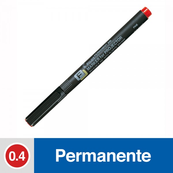 MARCADOR PERMANENTE TRANSPARENCIA PUNTA FINA SCOHF ROJO