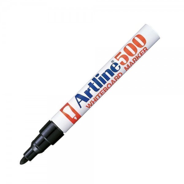MARCADOR PIZARRA  RECARGABLE PUNTA REDONDA 500 NEGRO