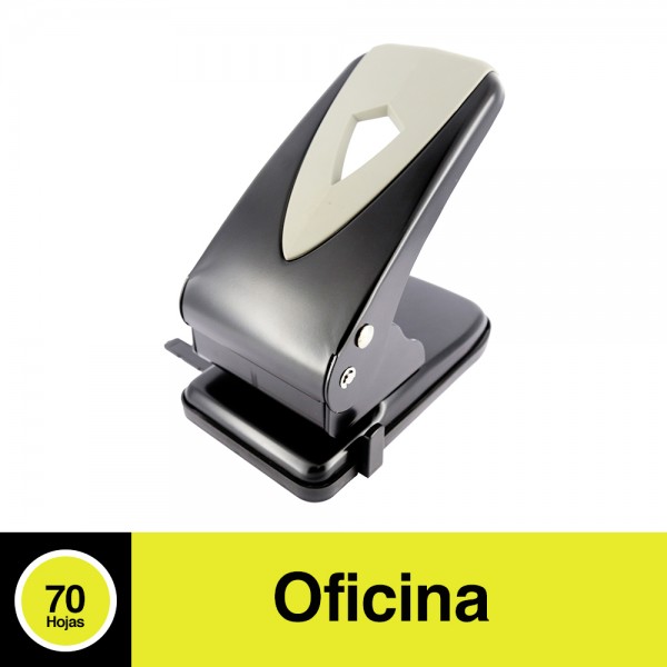 PERFORADORA INDUSTRIAL METAL NEGRA PARA 70 HOJAS
