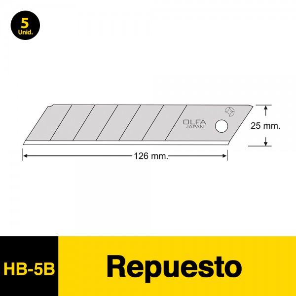 REPUESTO CUCHILLO CARTONERO GRANDE HOJA 1