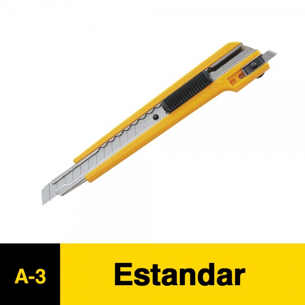 CUCHILLO CARTONERO CHICO GUIA LARGA FRENO PRESION A-3