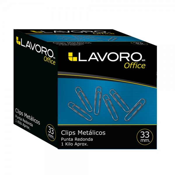 CLIPS METALICO N1 REDONDO 33 MM 1 KILO