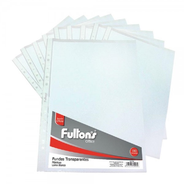 FUNDA PARA ARCHIVO PP OFICIO BLANCO 1 UN