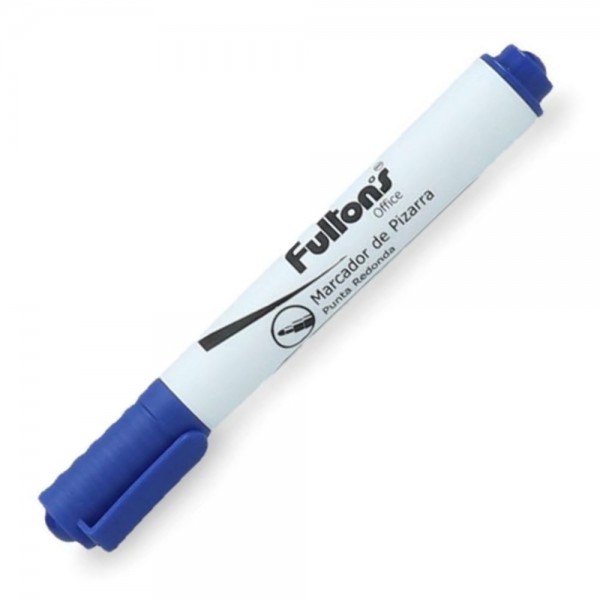 MARCADOR PIZARRA PUNTA REDONDA COLOR AZUL DESECHABLE