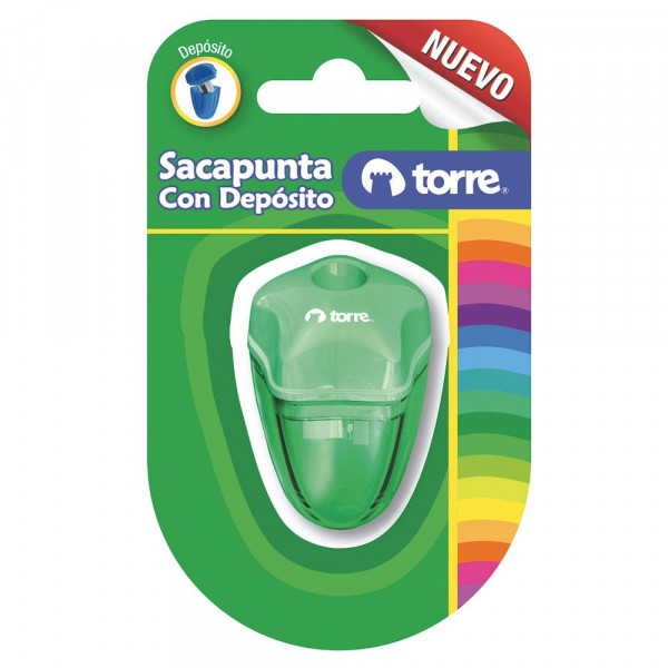 BLISTEC SACAPUNTAS CON DEPOSITO ESTRELLA COLORES SURTIDOS 1 UN