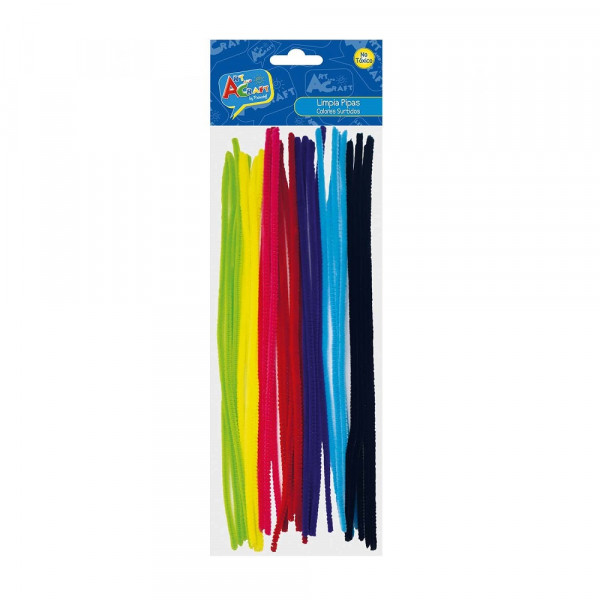 LIMPIAPIPAS COLORES SURTIDOS 30 CM 30 UN