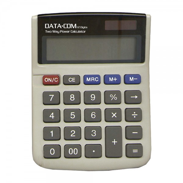 CALCULADORA ESCRITORIO 12 DIGITOS GRIS D-000
