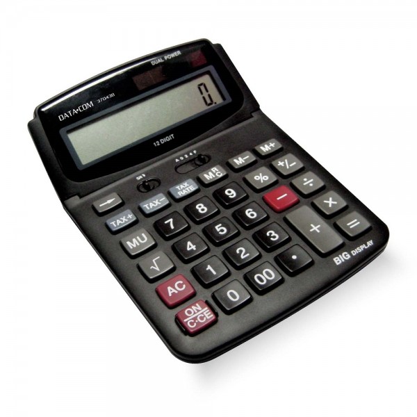 CALCULADORA ESCRITORIO D/PWR 12 DIGITOS