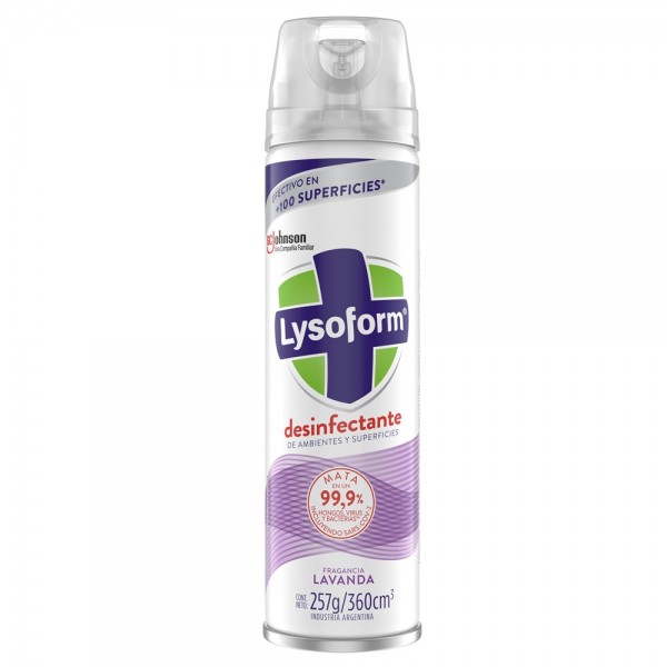 DESINFECTANTE AMBIENTAL AEROSOL LAVANDA 360 ML 