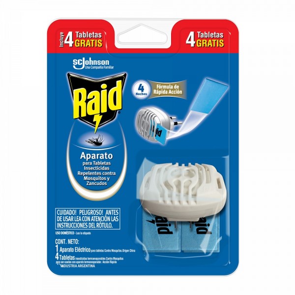 INSECTICIDA ELECTRICO APARATO + 4 REPUESTO ZANCUDOS
