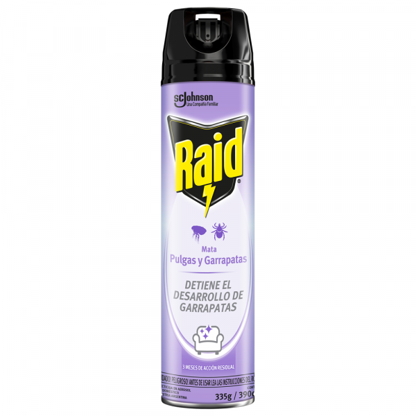 INSECTICIDA AEROSOL  PULGAS Y GARRAPATAS 390 CC