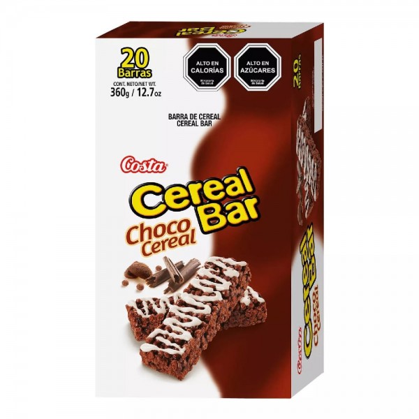 CEREAL EN BARRA CHOCOCEREAL 18 GR X 20 UN CEREALBAR
