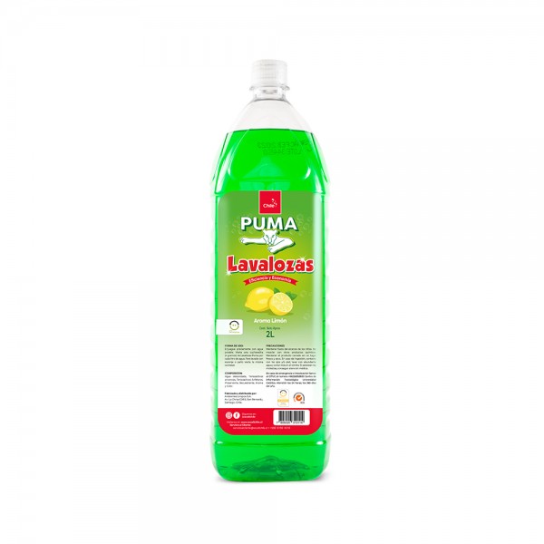LAVALOZAS LIQUIDO PUMA RECARGA ECONOMICA LIMON 2 LT