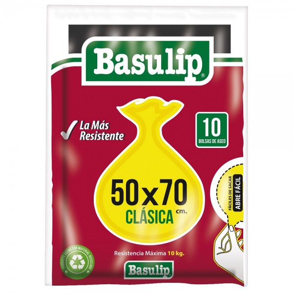 BOLSA BASURA PLANA 50X70 10 UN