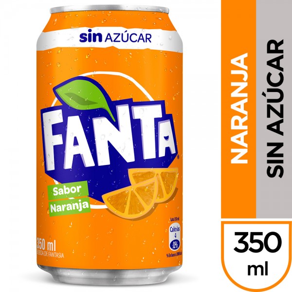 BEBIDA LATA 350 CC FANTA ZERO