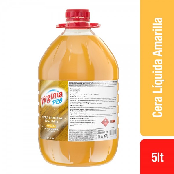 CERA LIQUIDA PISO DE MADERA 5 LT AMARILLA