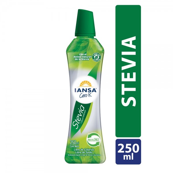 ENDULZANTE LIQUIDO STEVIA 250 ML CERO K