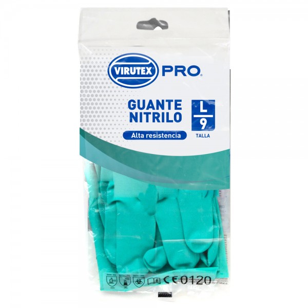 GUANTE NITRILO VERDE L