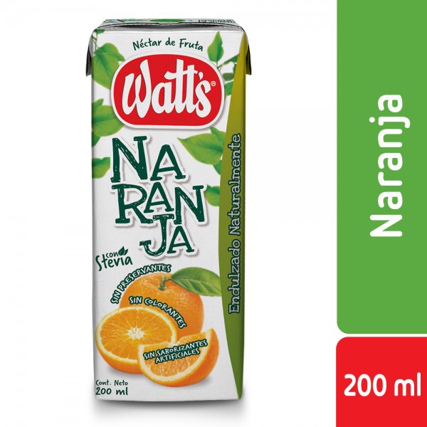 JUGO NECTAR EN CAJITA NARANJA 200 CC