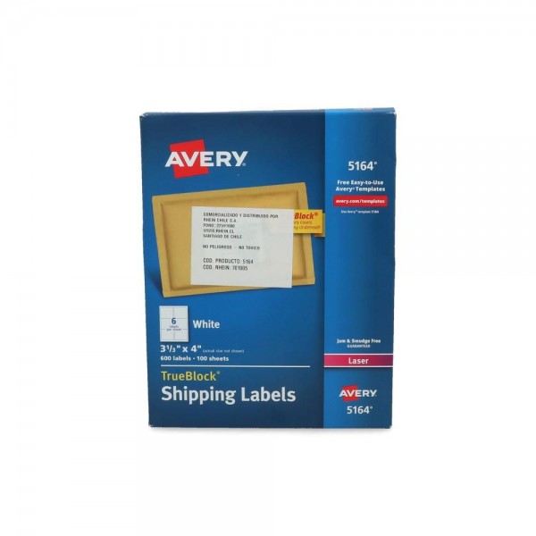 ETIQUETA LASER N 5164 85 X 102 MM  600 UN
