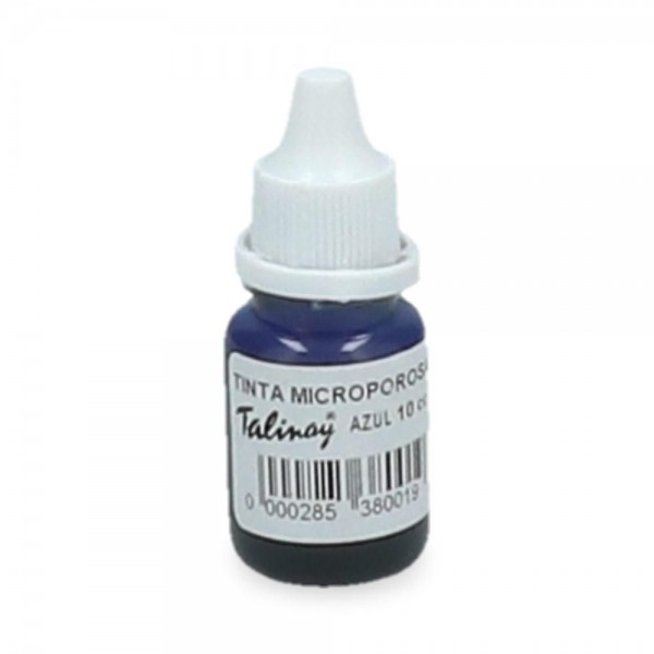 TINTA TIMBRE MICROPOROSA 10 CC AZUL