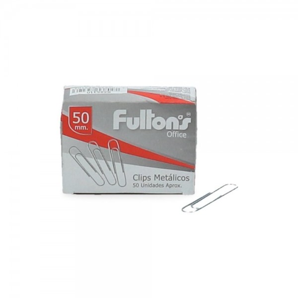 CLIPS METALICO N50 REDONDO 50 MM GIGANTE 50 UN