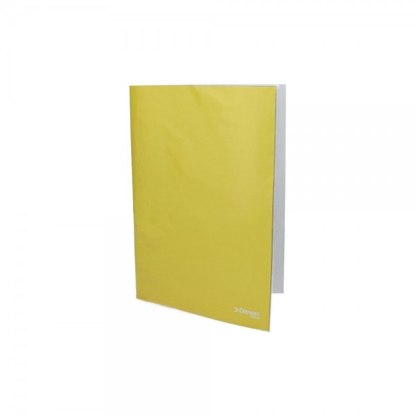 CARPETA PLASTIFICADA CON GUSANO OFICIO AMARILLO