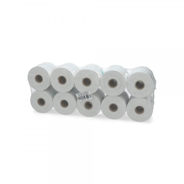 ROLLO PAPEL TERMICO PAQUETE 80 MM X 80 MT X 2.5 CM 55 GR 10 UN