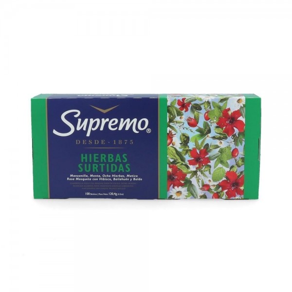 TE HIERBAS SURTIDO 100 BOLSAS