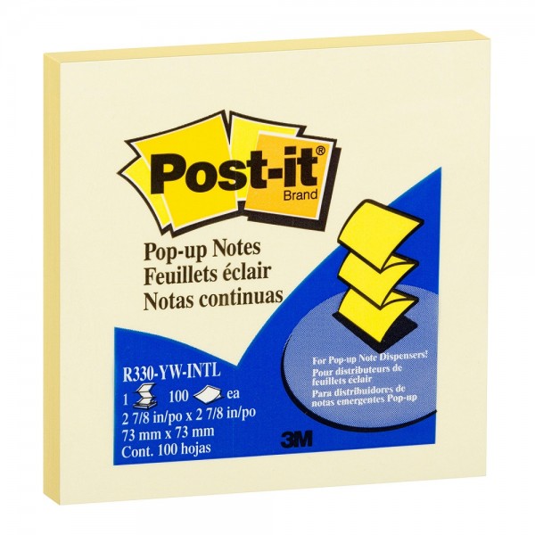 NOTA ADHESIVA POP UP ZR 330 AMARILLO 1 UN X 100 HOJAS