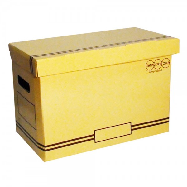 CAJA DE ARCHIVO KARDEX CON TAPA N7 AMARILLO