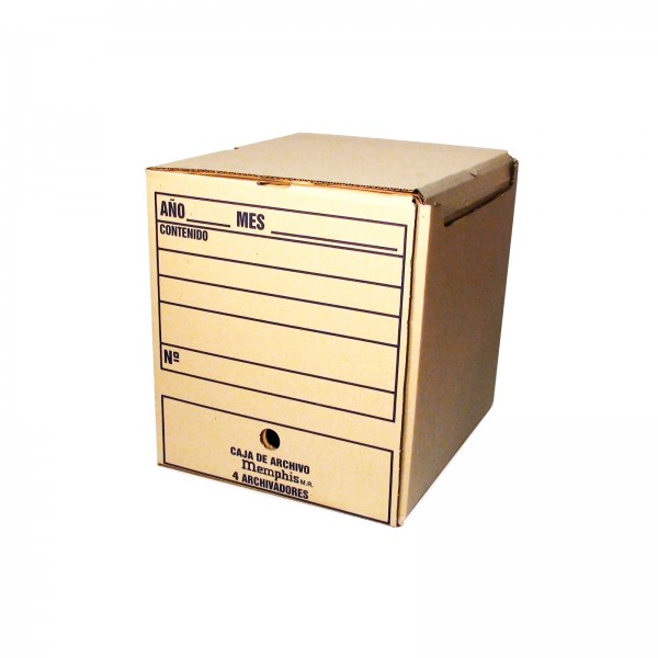 CAJA DE ARCHIVO 4 ARCHIVADORES KRAFT