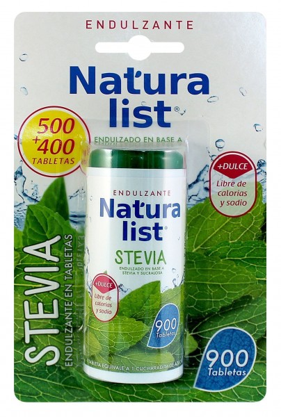 ENDULZANTE EN TABLETAS STEVIA 900 UN